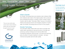 Tablet Screenshot of livingwatertechnologies.com